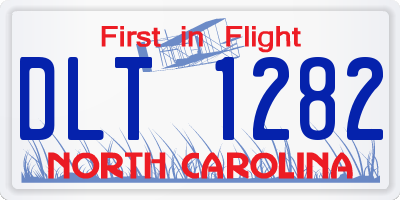 NC license plate DLT1282