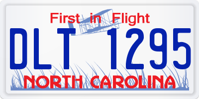 NC license plate DLT1295