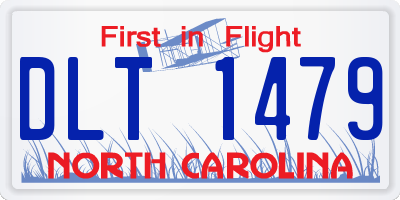 NC license plate DLT1479