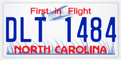 NC license plate DLT1484