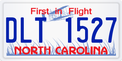 NC license plate DLT1527