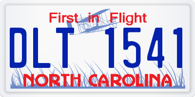 NC license plate DLT1541