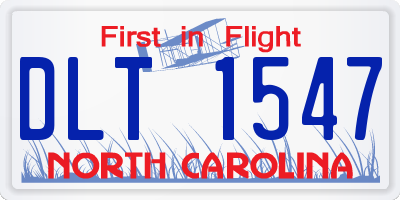 NC license plate DLT1547