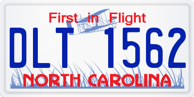 NC license plate DLT1562