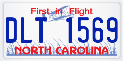 NC license plate DLT1569