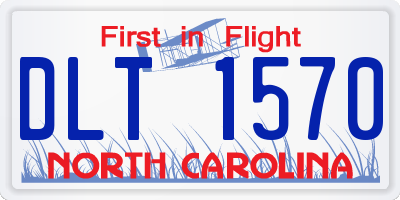 NC license plate DLT1570