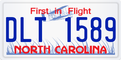 NC license plate DLT1589