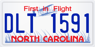 NC license plate DLT1591