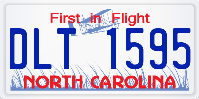 NC license plate DLT1595