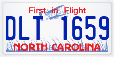 NC license plate DLT1659