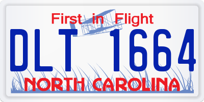 NC license plate DLT1664