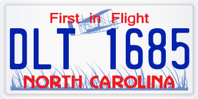 NC license plate DLT1685