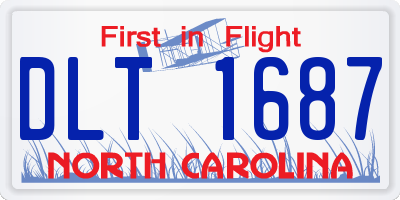 NC license plate DLT1687