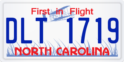 NC license plate DLT1719