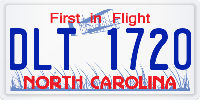 NC license plate DLT1720