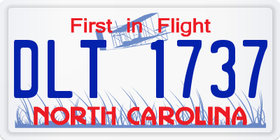 NC license plate DLT1737