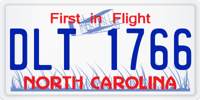 NC license plate DLT1766