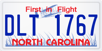 NC license plate DLT1767