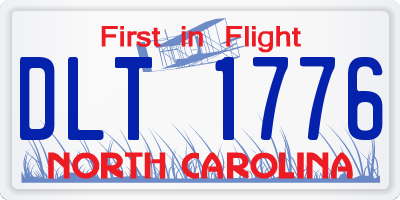 NC license plate DLT1776