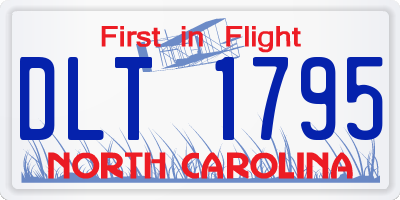 NC license plate DLT1795