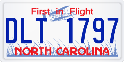 NC license plate DLT1797