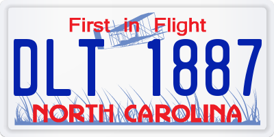NC license plate DLT1887