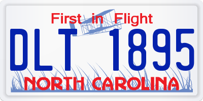 NC license plate DLT1895