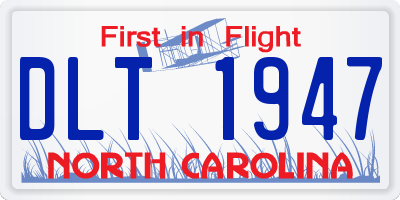 NC license plate DLT1947