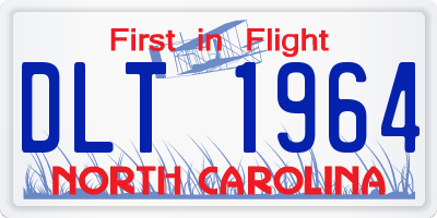NC license plate DLT1964