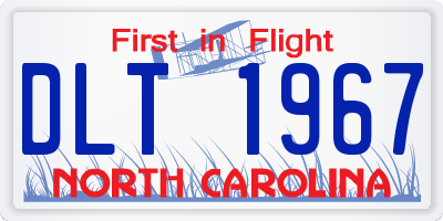 NC license plate DLT1967