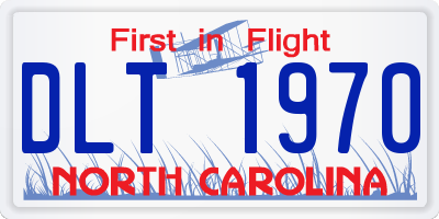 NC license plate DLT1970