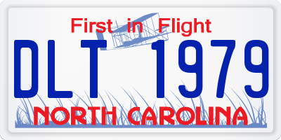 NC license plate DLT1979