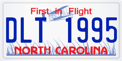 NC license plate DLT1995