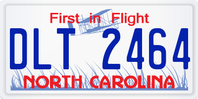 NC license plate DLT2464