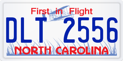 NC license plate DLT2556