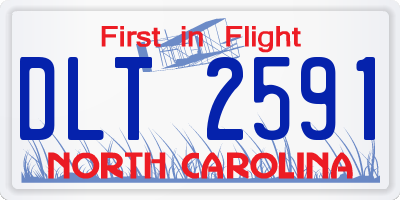 NC license plate DLT2591