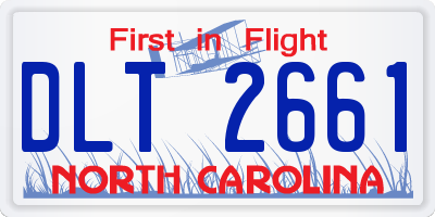 NC license plate DLT2661