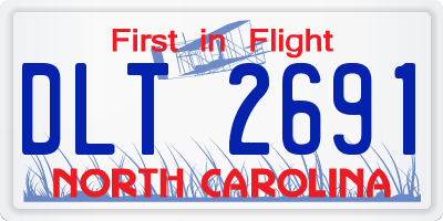 NC license plate DLT2691
