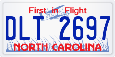 NC license plate DLT2697