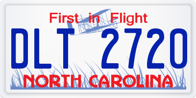 NC license plate DLT2720