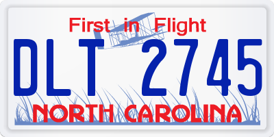 NC license plate DLT2745