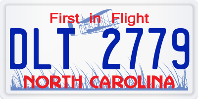 NC license plate DLT2779