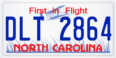 NC license plate DLT2864