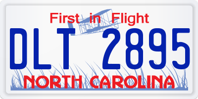 NC license plate DLT2895