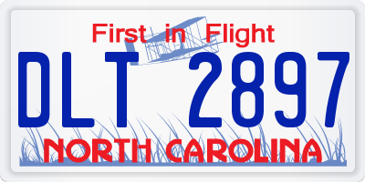 NC license plate DLT2897