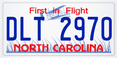 NC license plate DLT2970