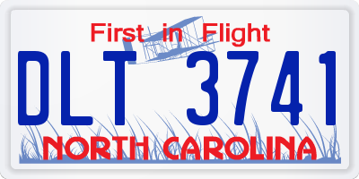 NC license plate DLT3741