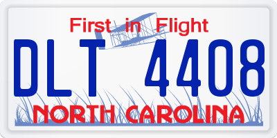 NC license plate DLT4408