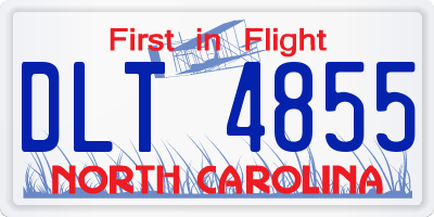NC license plate DLT4855