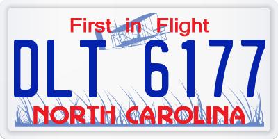 NC license plate DLT6177